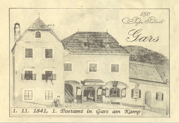 1841 - 1. Postamt in Gars